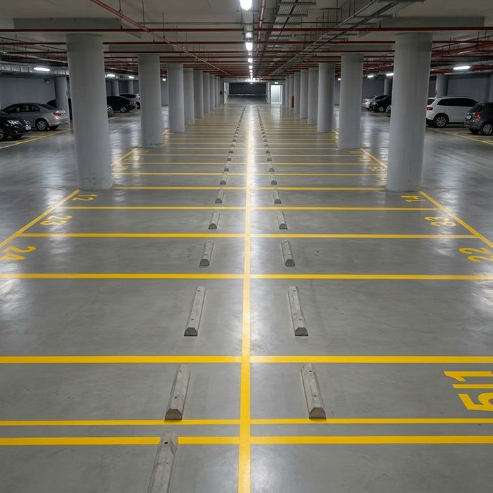 Farba Drogowa Żółta Bauhus Akrylowa do Asfaltu i Betonu 0,8 L 1 szt.
