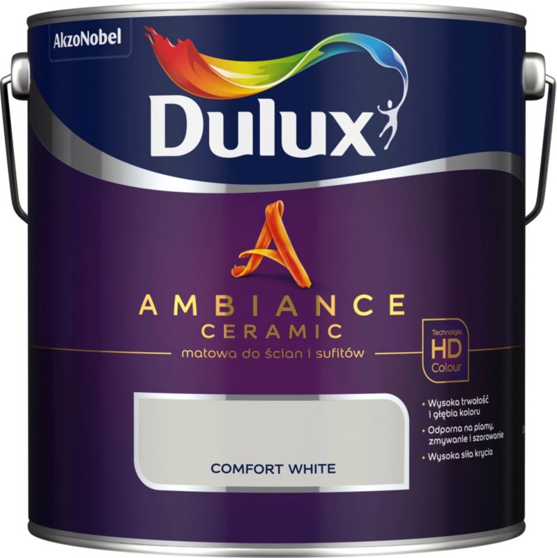 Farba Dulux Ambiance Ceramic comfort white 2,5 l