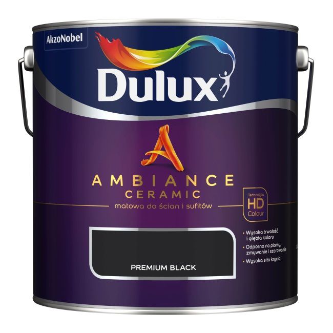 Farba Dulux Ambiance Ceramic premium black 2,5 l