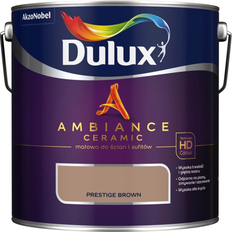 Farba Dulux Ambiance Ceramic prestige brown 2,5 l