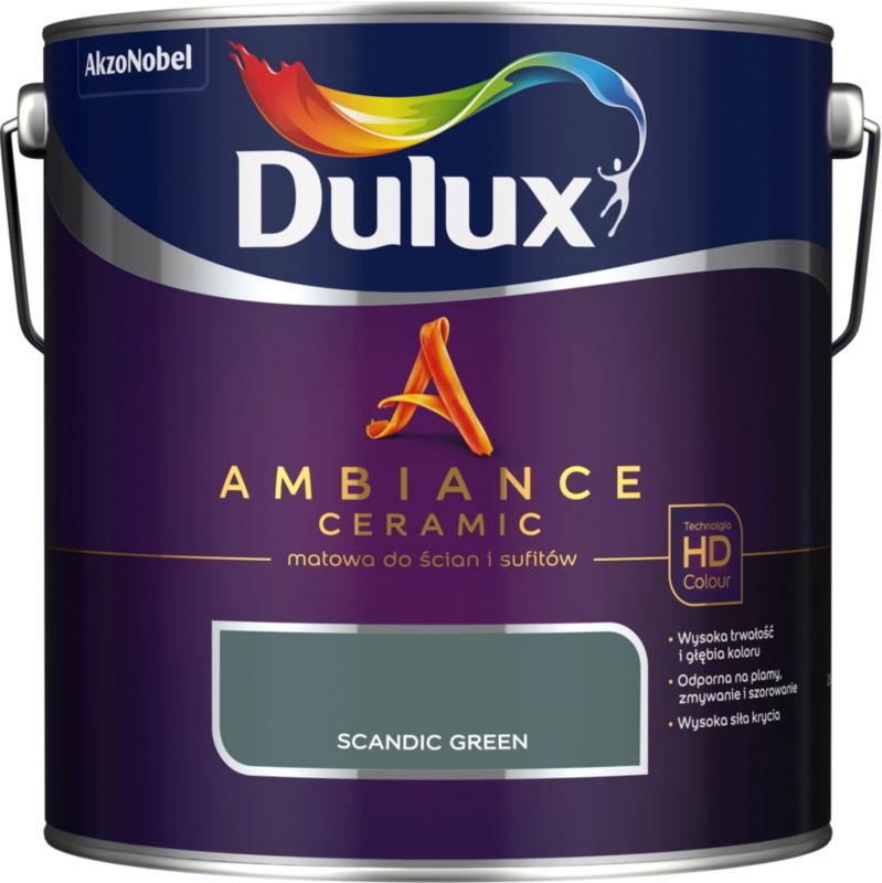 Farba Dulux Ambiance Ceramic scandic green 2,5 l