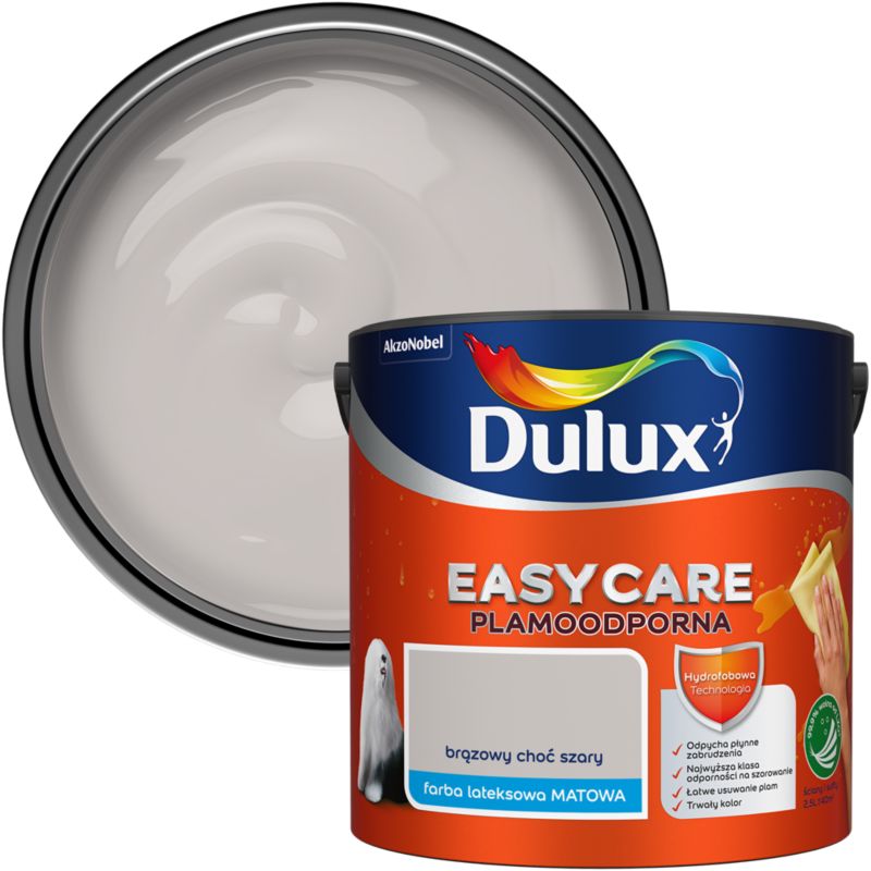Farba Dulux EasyCare brązowy choć szary 2,5 l