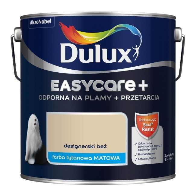 Farba Dulux EasyCare+ designerski beż 2,5 l