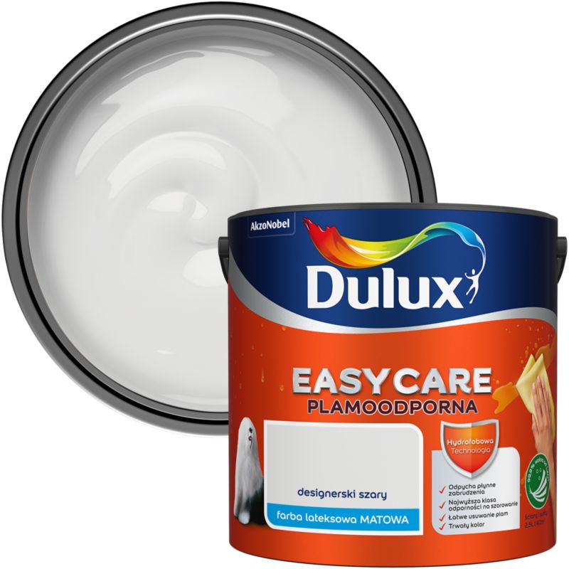 Farba Dulux EasyCare designerski szary 2,5 l