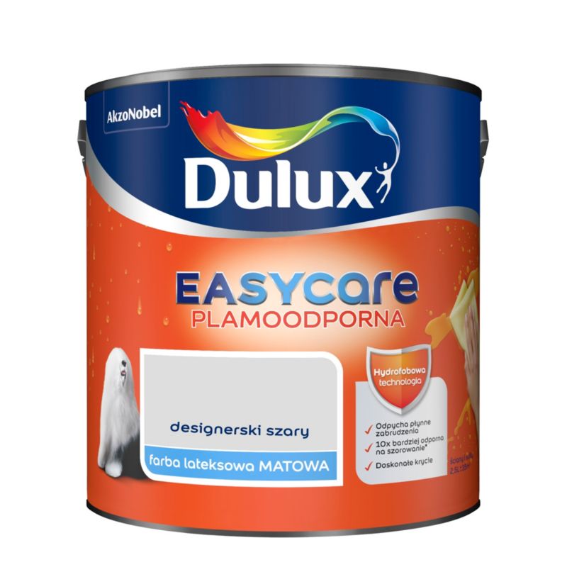 Farba Dulux EasyCare designerski szary 2,5 l