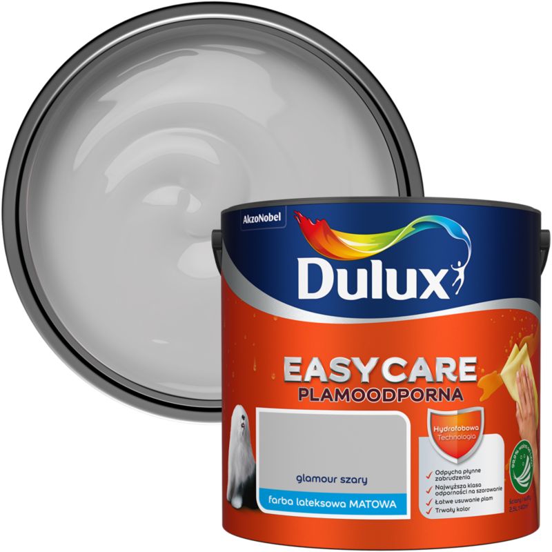 Farba Dulux EasyCare glamour szary 2,5 l