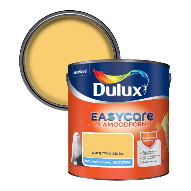 Farba Dulux EasyCare gorączka złota 2,5 l | Majsterkowanie w Castoramie