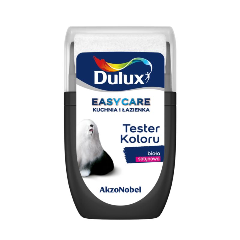 Farba Dulux EasyCare Kuchnia i Łazienka biała satyna 30 ml