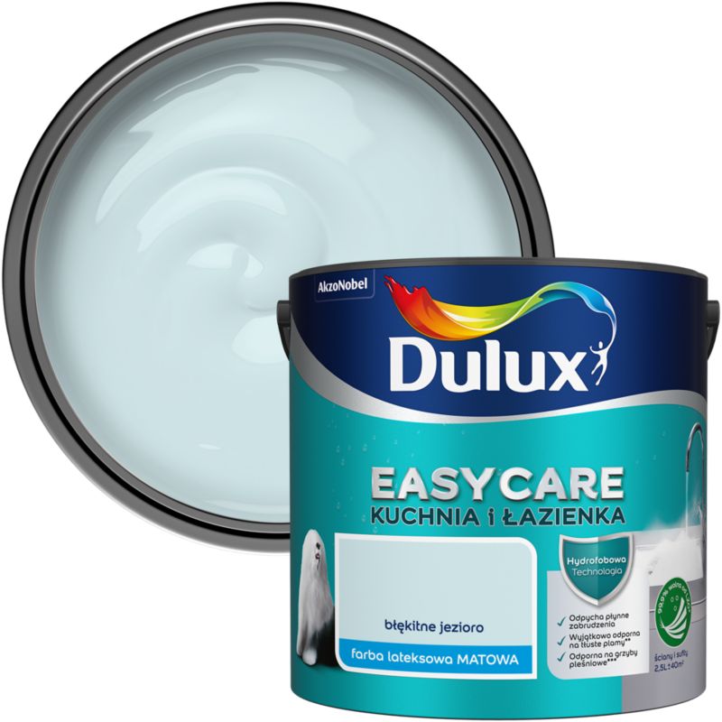 Farba Dulux EasyCare Kuchnia i Łazienka błękitne jezioro 2,5 l