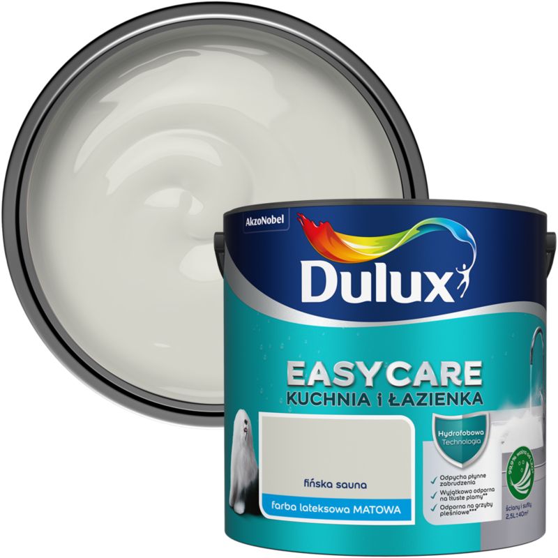 Farba Dulux EasyCare Kuchnia i Łazienka fińska sauna 2,5 l
