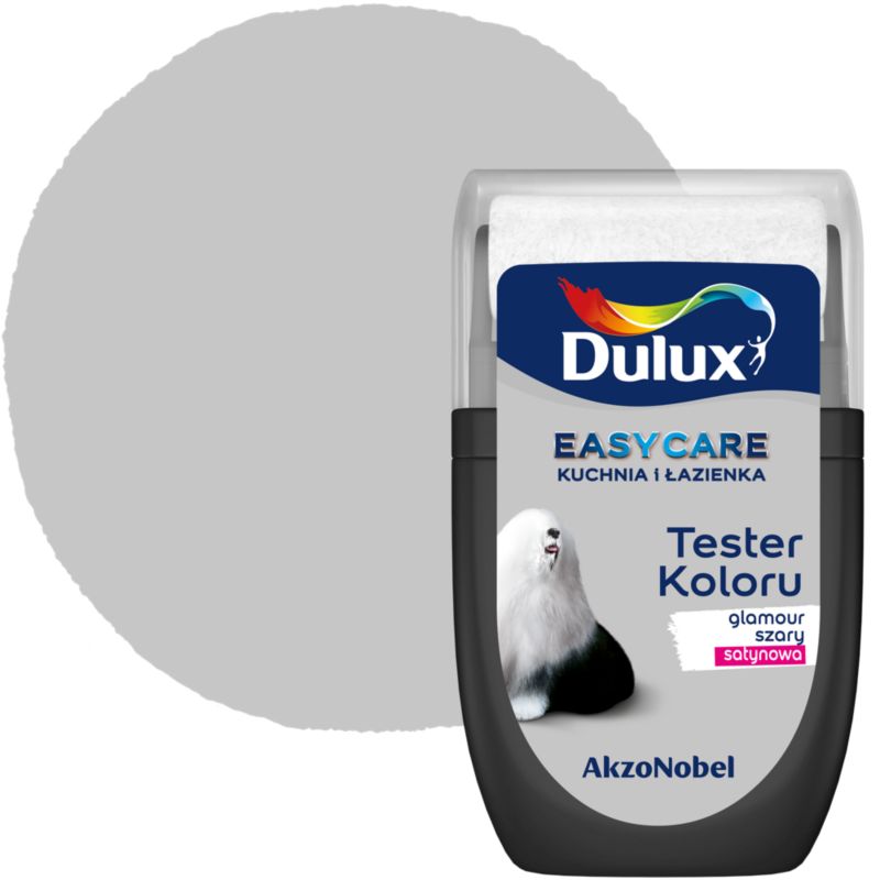 Farba Dulux EasyCare Kuchnia i Łazienka glamour szary satyna 30 ml