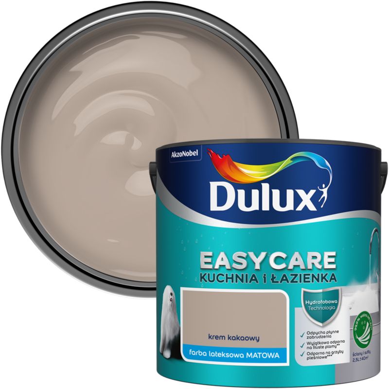 Farba Dulux EasyCare Kuchnia i Łazienka krem kakaowy 2,5 l