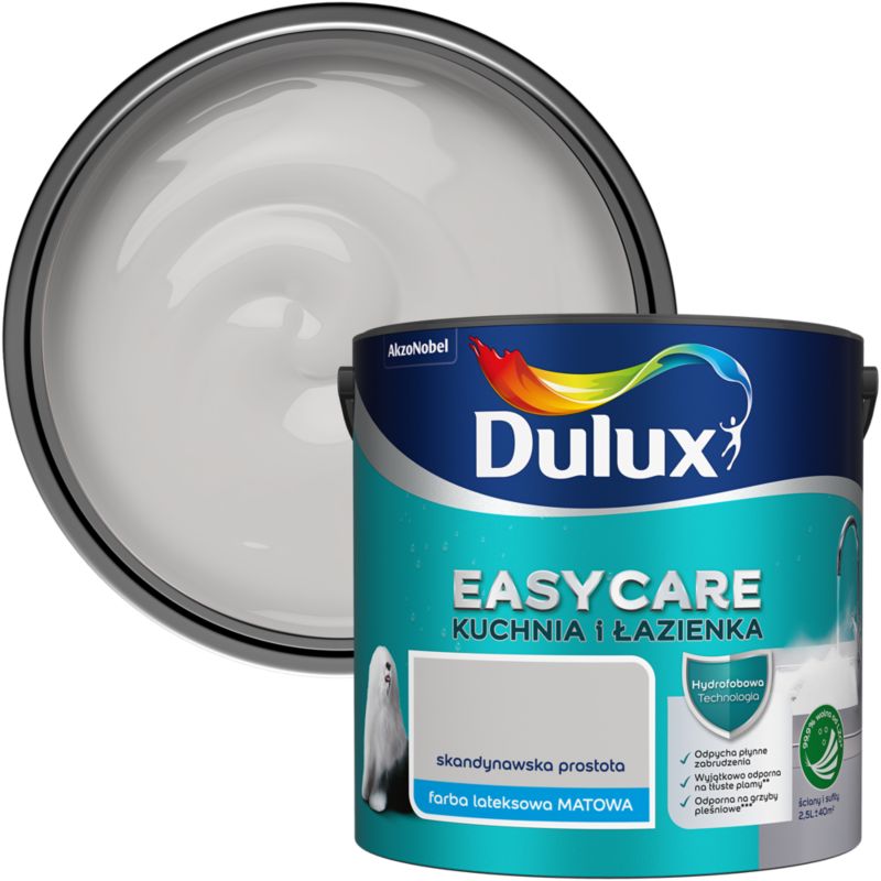 Farba Dulux EasyCare Kuchnia i Łazienka skandynawska prostota 2,5 l