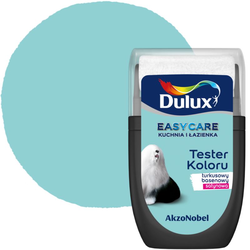 Farba Dulux EasyCare Kuchnia i Łazienka turkusowy basenowy satyna 30 ml