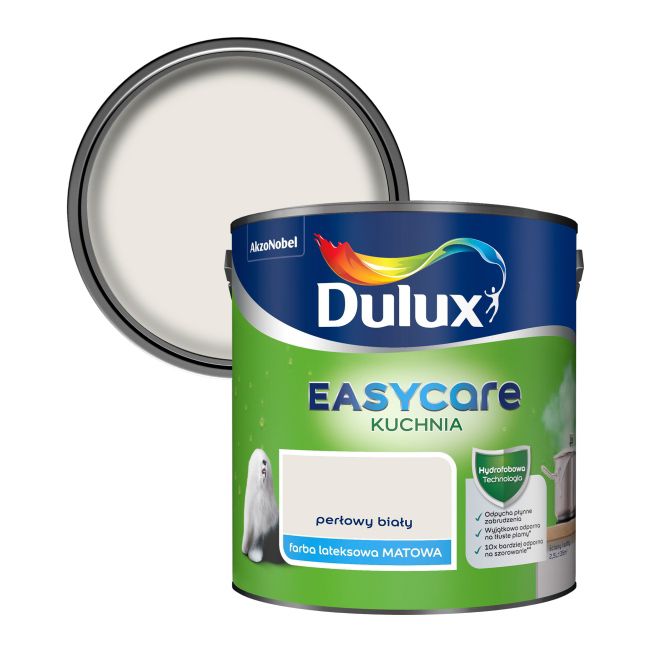Farba Dulux EasyCare Kuchnia perłowy biały 2,5 l