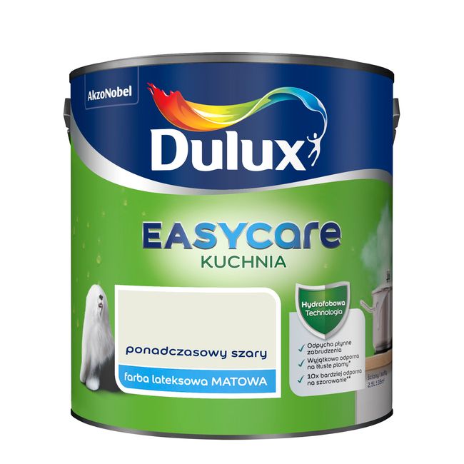 Farba Dulux EasyCare Kuchnia ponadczasowy szary 2,5 l