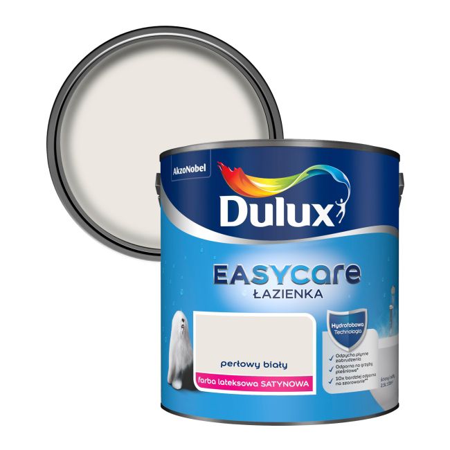 Farba Dulux EasyCare Łazienka perłowy biały 2,5 l
