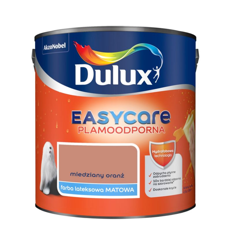 Farba Dulux EasyCare miedziany oranż 2,5 l