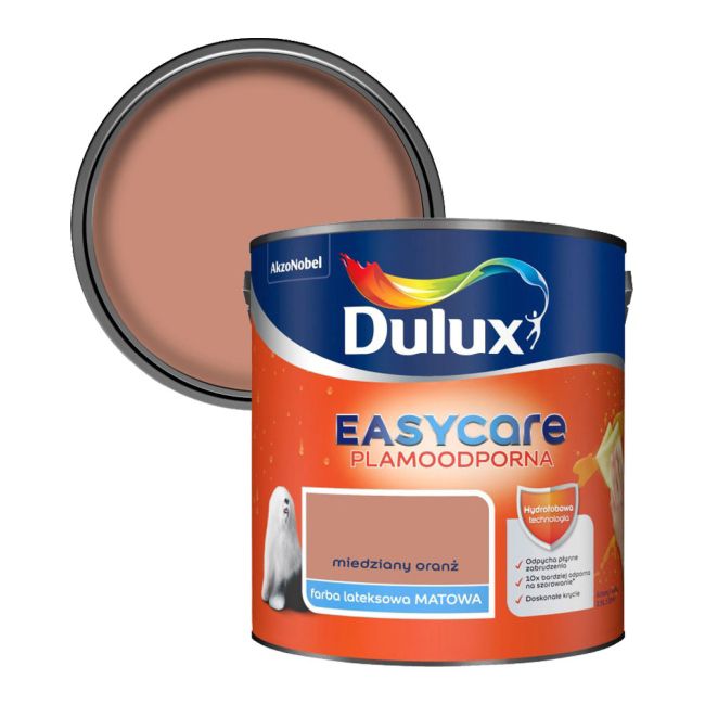 Farba Dulux EasyCare miedziany oranż 2,5 l