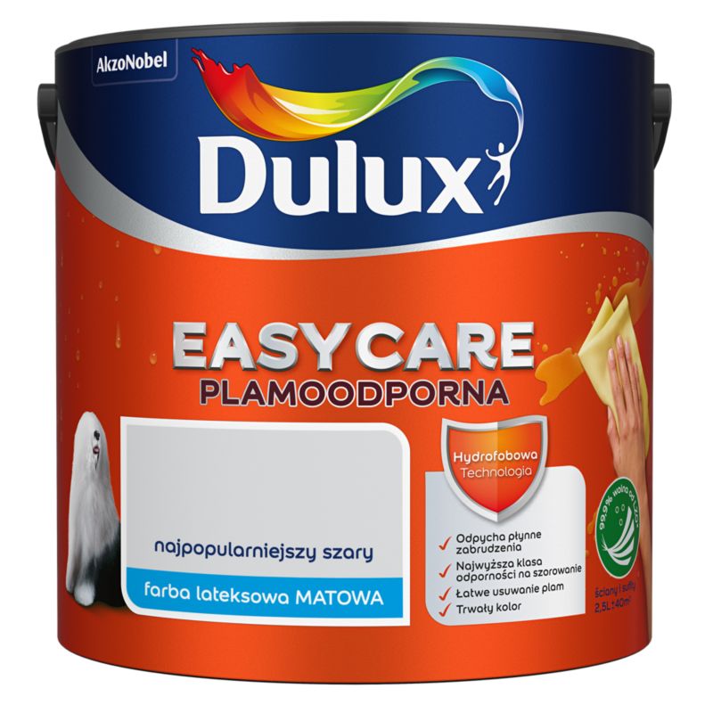 Farba Dulux EasyCare najpopularniejszy szary 2,5 l