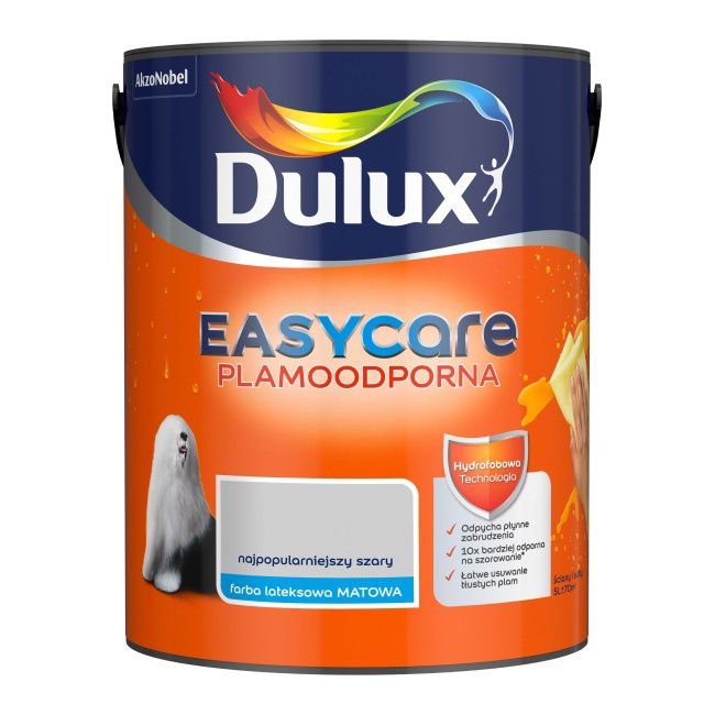 Farba Dulux EasyCare najpopularniejszy szary 5 l