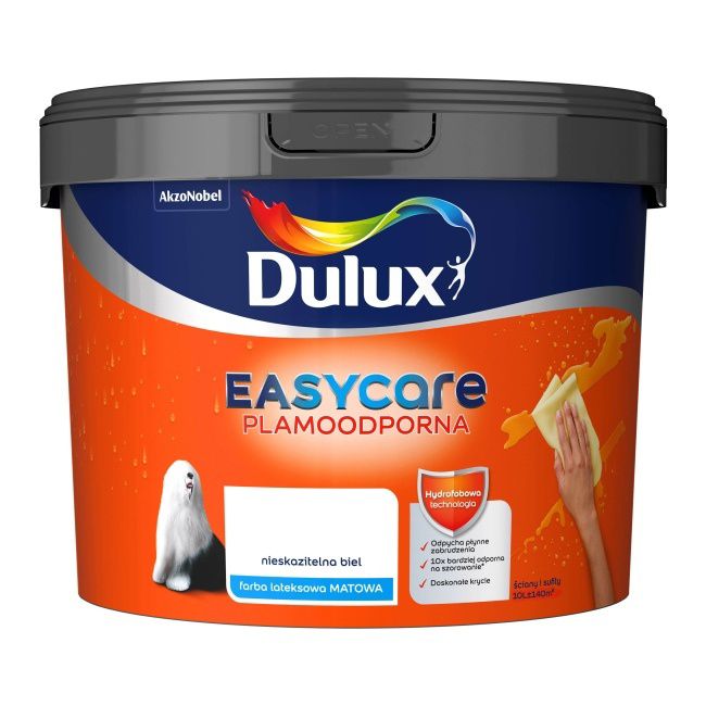 Farba Dulux EasyCare nieskazitelna biel 10 l