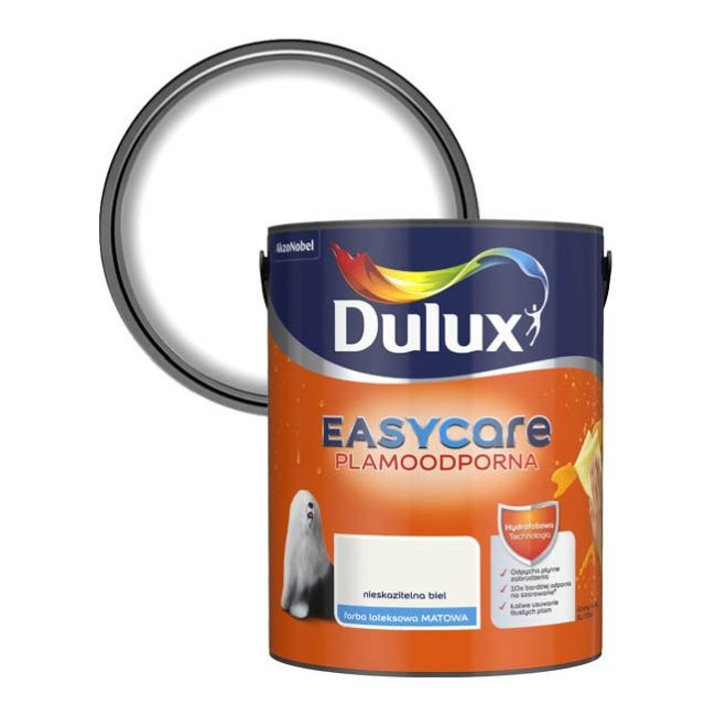 Farba Dulux EasyCare nieskazitelna biel 5 l