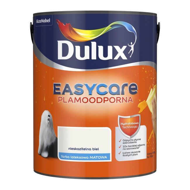 Farba Dulux EasyCare nieskazitelna biel 5 l