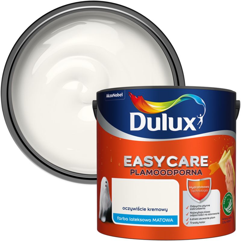 Farba Dulux EasyCare oczywiście kremowy 2,5 l