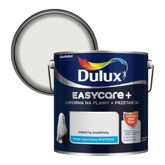 Farba Dulux EasyCare+ odporny popielaty 2,5 l