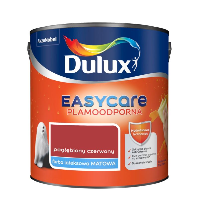 Farba Dulux EasyCare pogłębiony czerwony 2,5 l