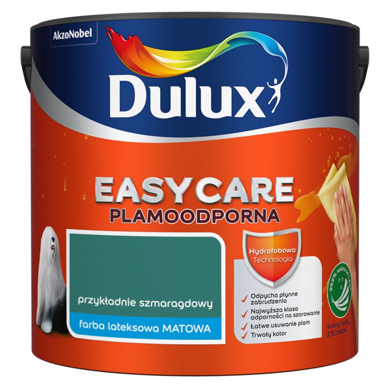 Farba Dulux EasyCare przykładnie szmaragdowy 2,5 l