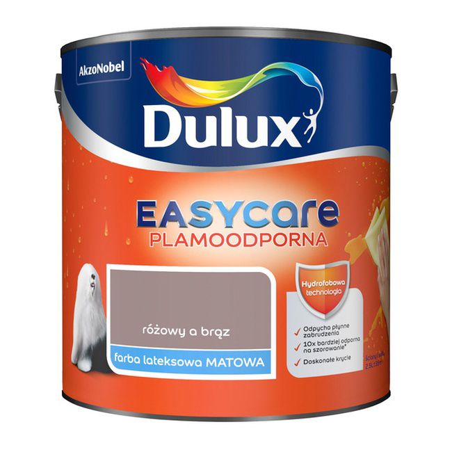Farba Dulux EasyCare różowy a brąz 2,5 l