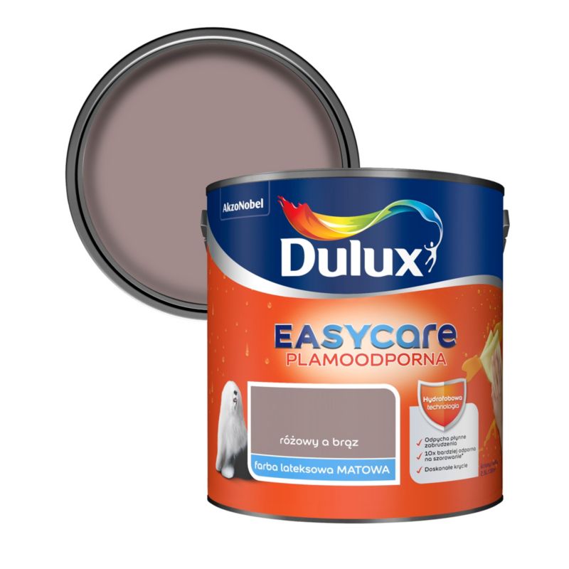 Farba Dulux EasyCare różowy a brąz 2,5 l