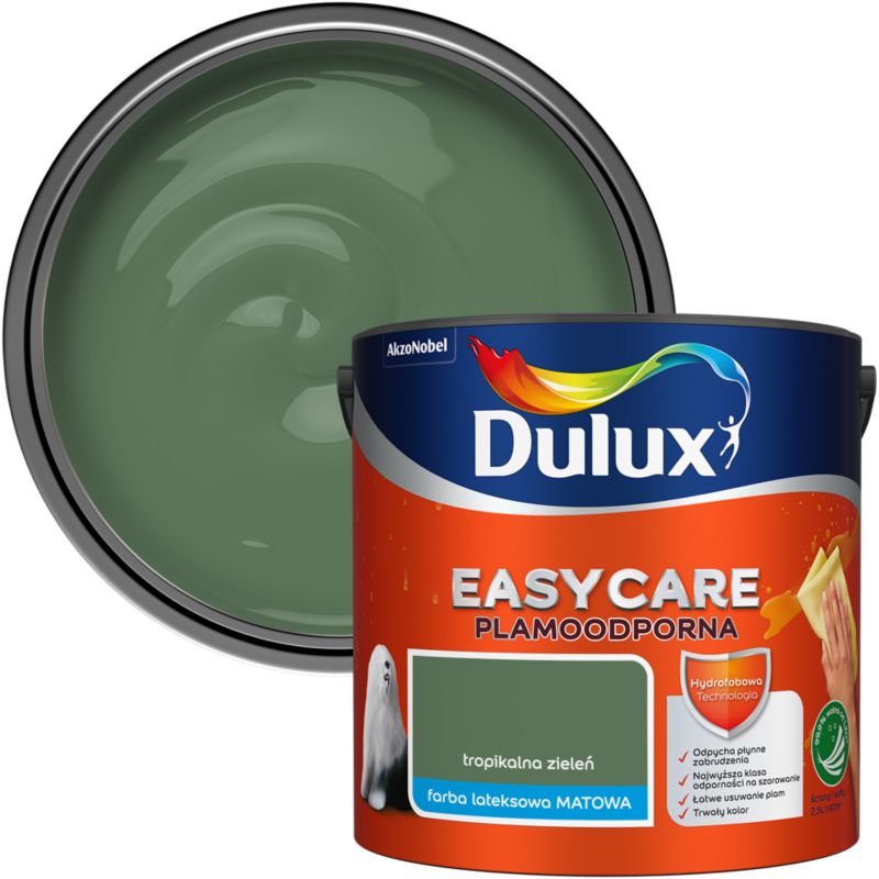 Farba Dulux EasyCare tropikalna zieleń 2,5 l