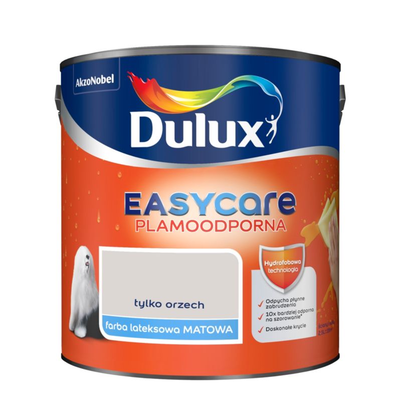 Farba Dulux EasyCare tylko orzech 2,5 l