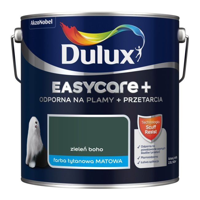 Farba Dulux EasyCare+ zieleń boho 2,5 l