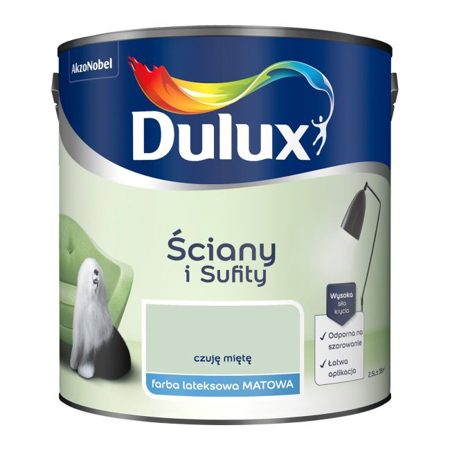 Farba Dulux Ściany i Sufity czuję miętę 2,5 l