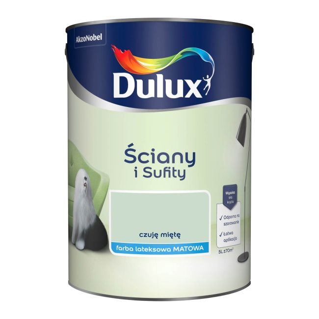 Farba Dulux Ściany i Sufity czuję miętę 5 l