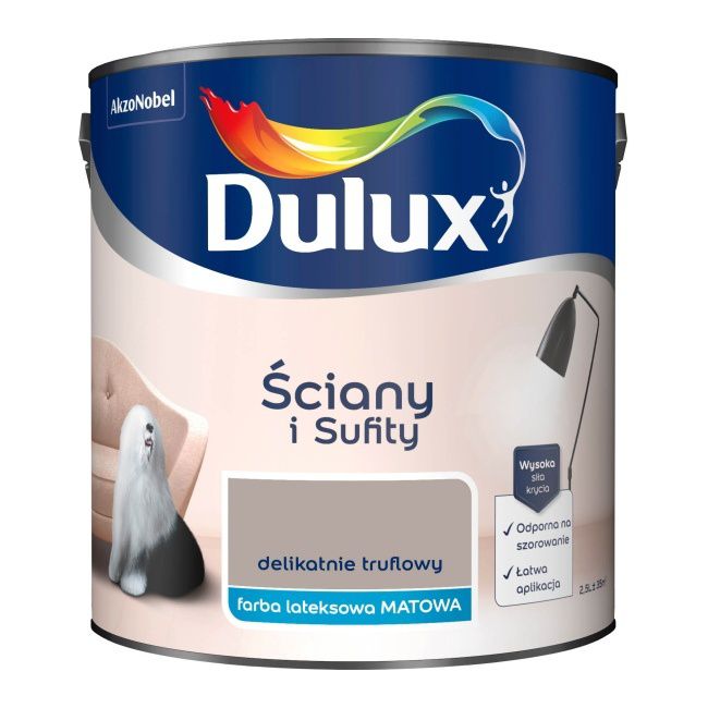 Farba Dulux Ściany i Sufity delikatnie truflowy 2,5 l