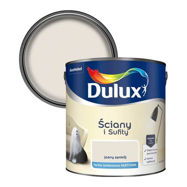 Farba Dulux Ściany i Sufity jasny spokój 2,5 l