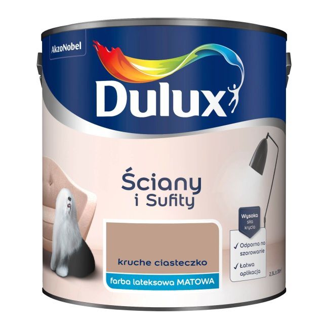 Farba Dulux Ściany i Sufity kruche ciasteczko 2,5 l