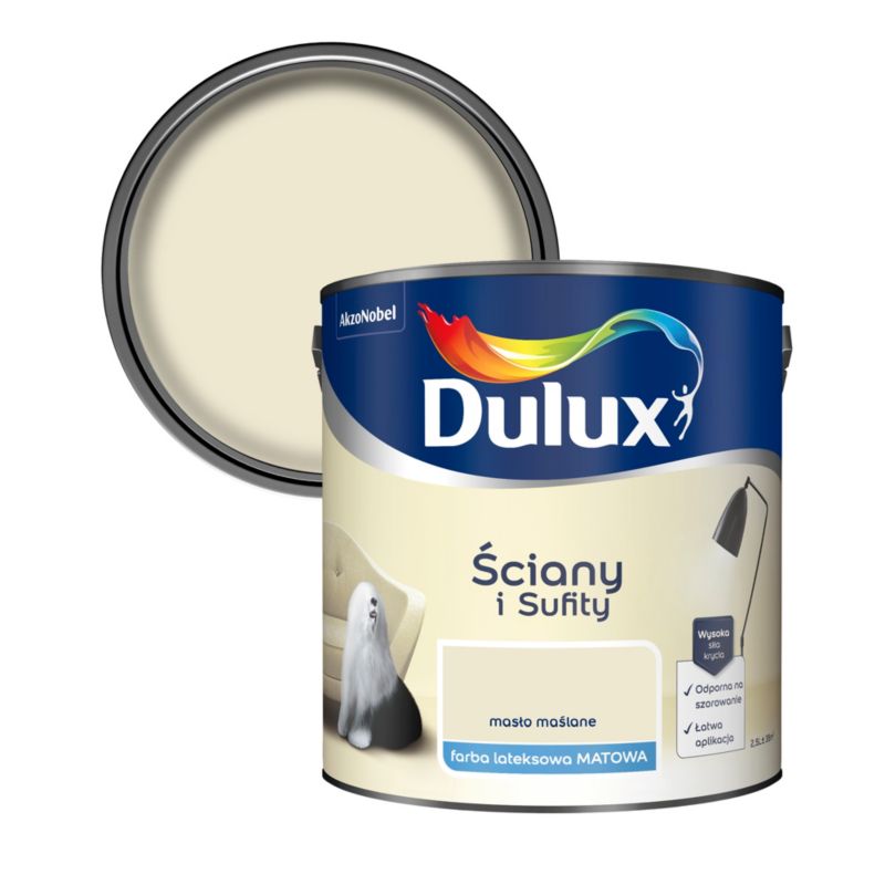 Farba Dulux Ściany i Sufity masło maślane 2,5 l