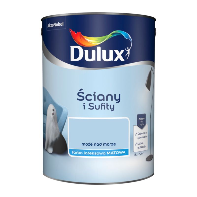 Farba Dulux Ściany i Sufity może nad morze 5 l
