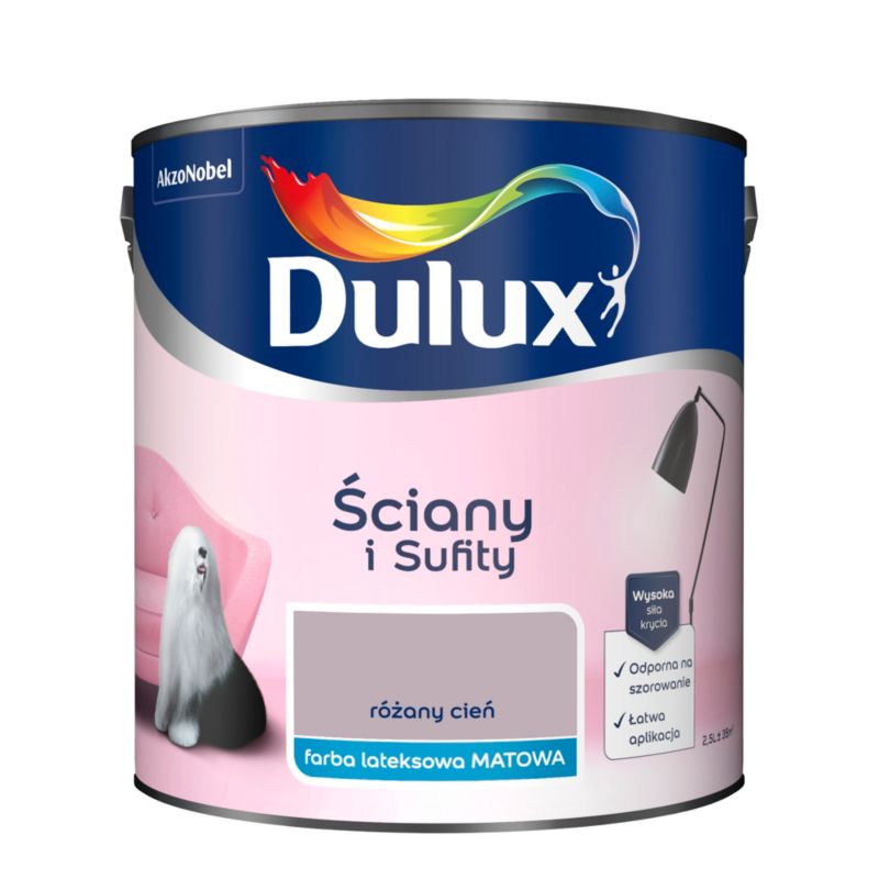 Farba Dulux Ściany i Sufity różany cień 2,5 l