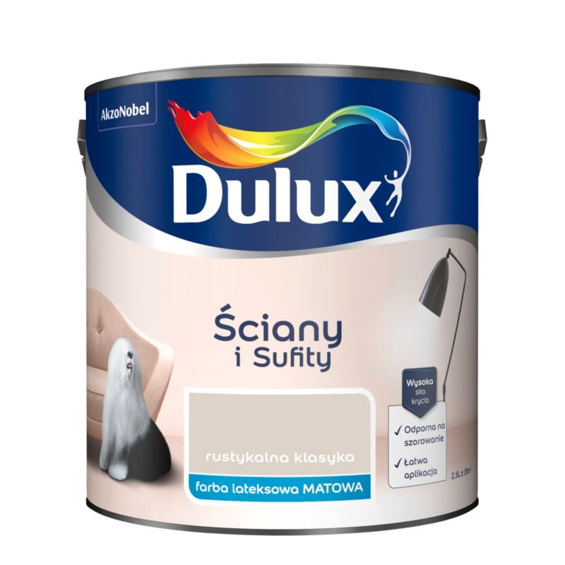 Farba Dulux Ściany i Sufity rustykalna klasyka 2,5 l