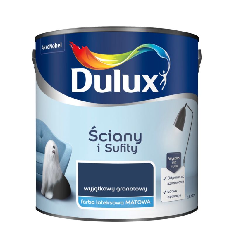 Farba Dulux Ściany i Sufity wyjątkowy granatowy 2,5 l