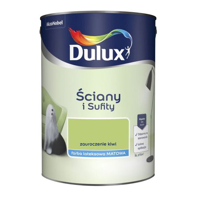 Farba Dulux Ściany i Sufity zauroczenie kiwi 5 l