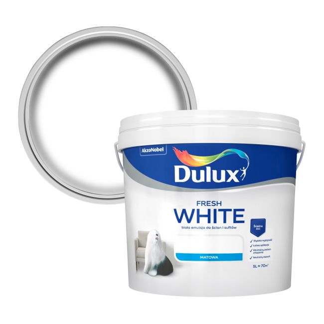Farba Dulux Twoja Biel śnieżnobiała 5 l
