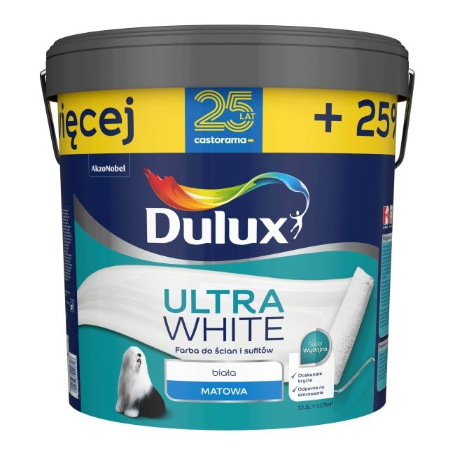 Farba Dulux Ultra White 12,5 l